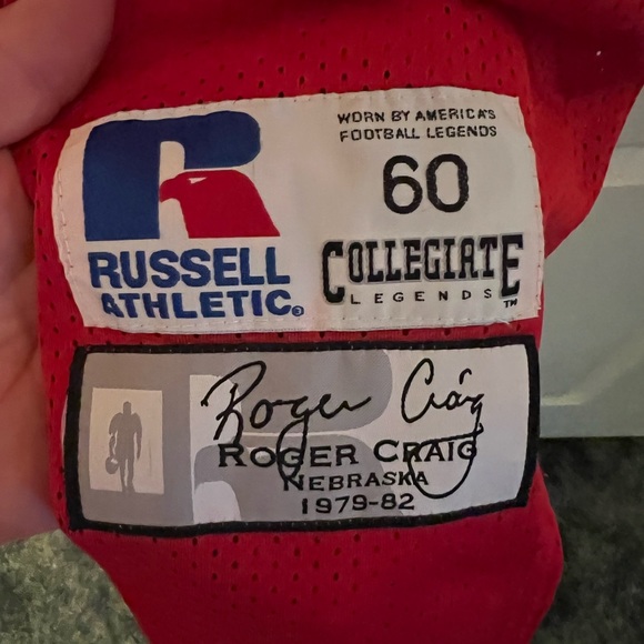 COPY - Russell Sports Nebraska Rodger Craig Jersey - Picture 1 of 3